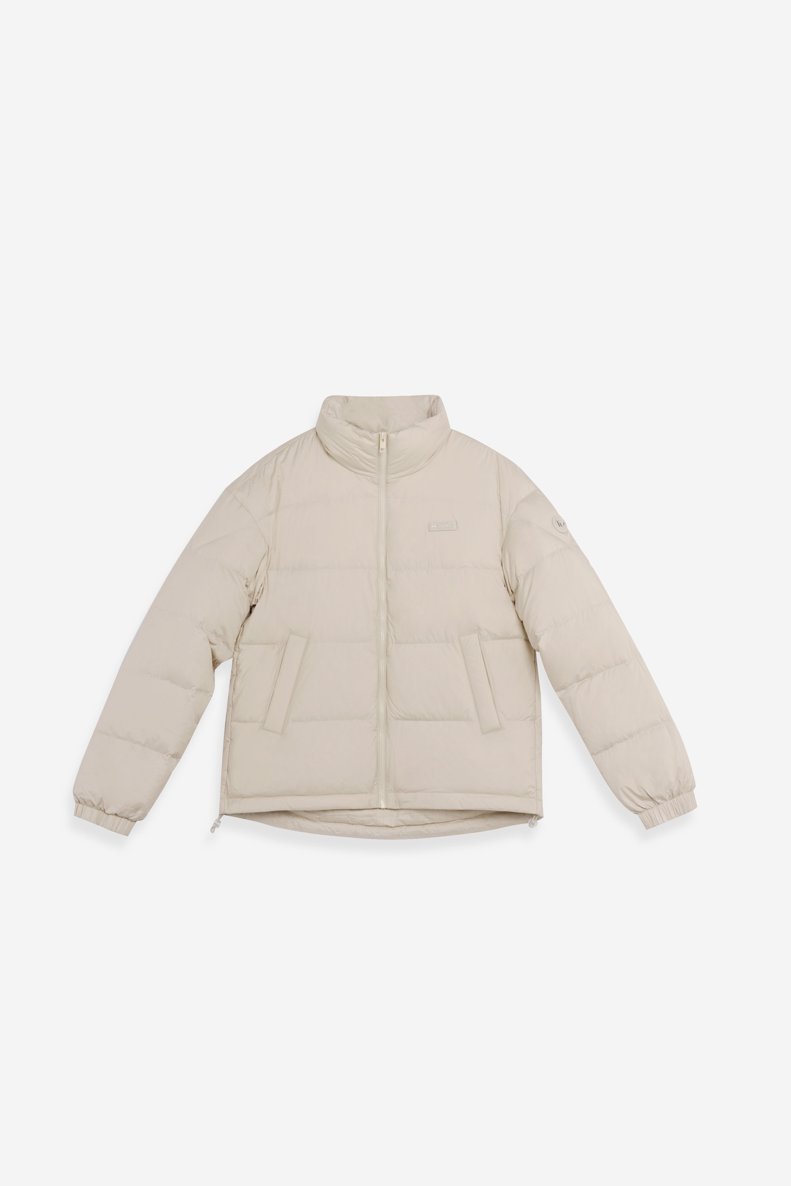 Satin-finish Nylon Puffer Down Woman Jacket