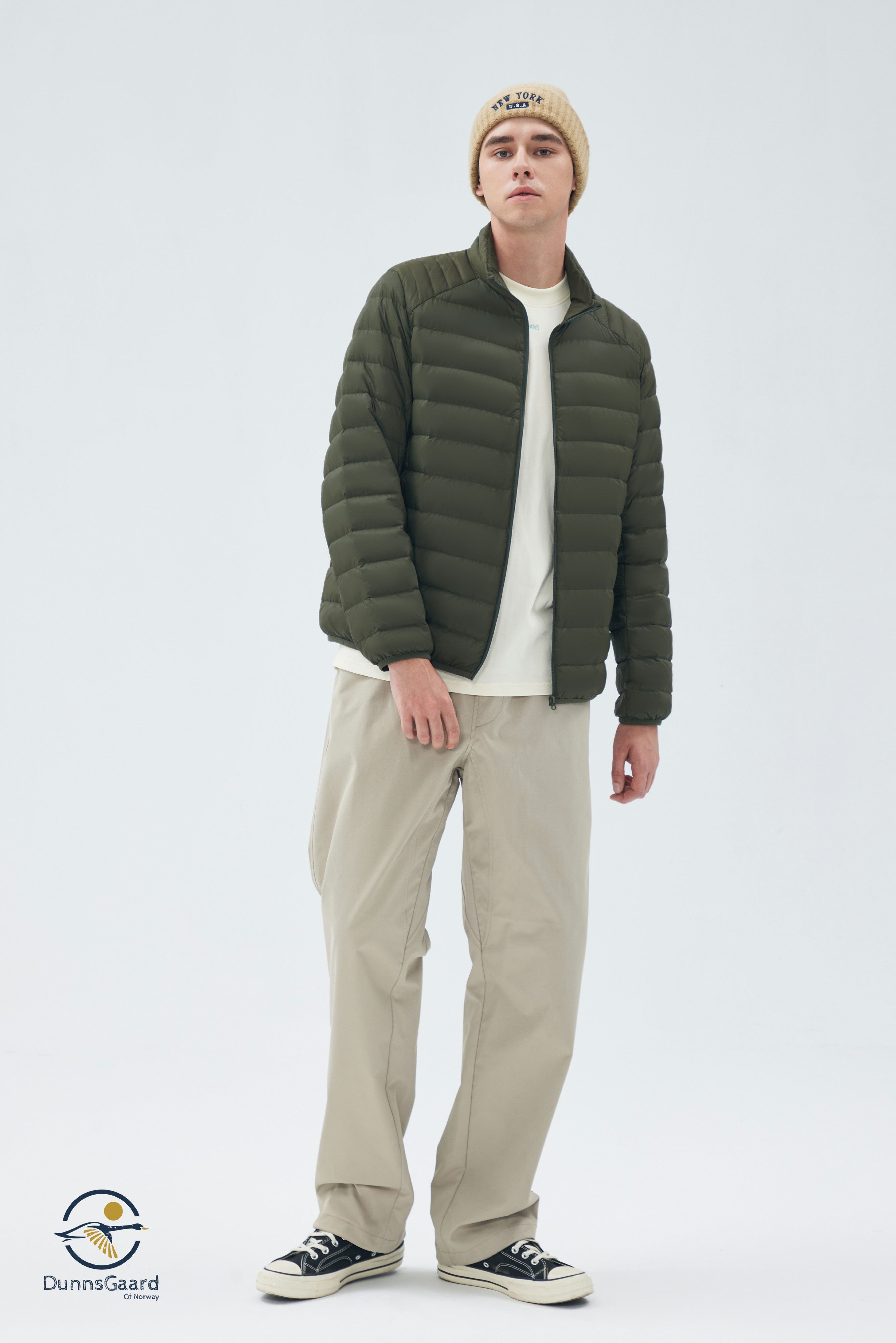 Lightweight Stand-Collar Man Down Jacket