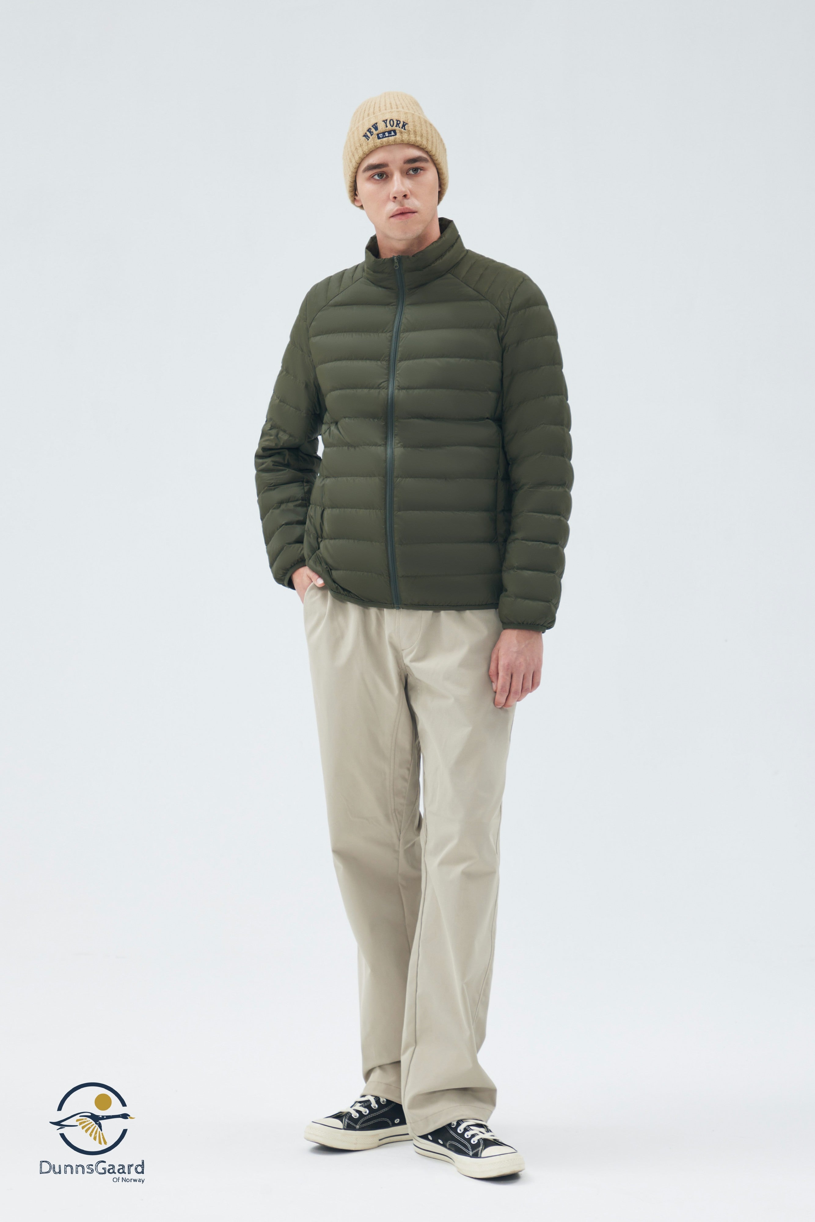 Lightweight Stand-Collar Man Down Jacket