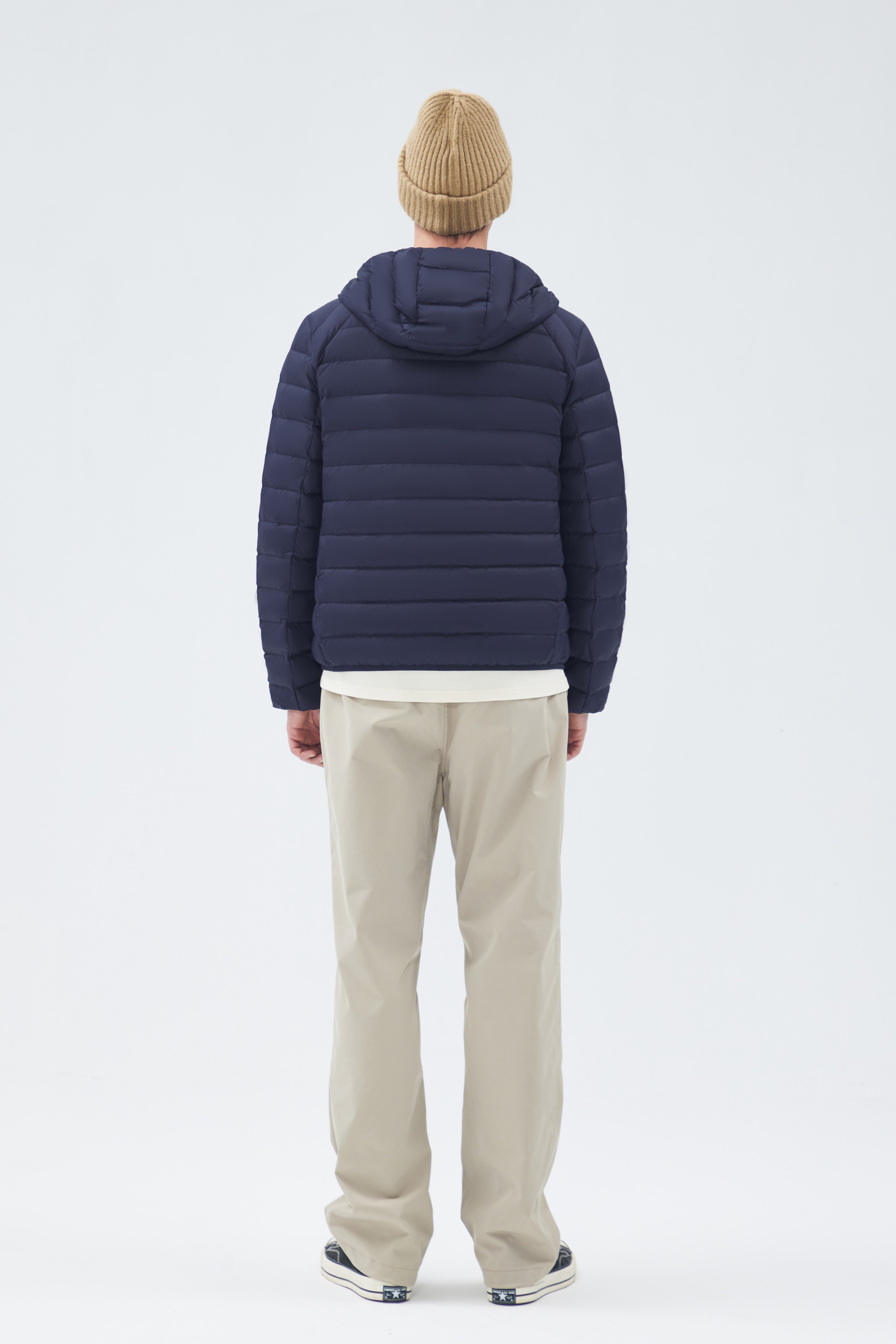 Lightweight Packable Hooded Man Down Jacket