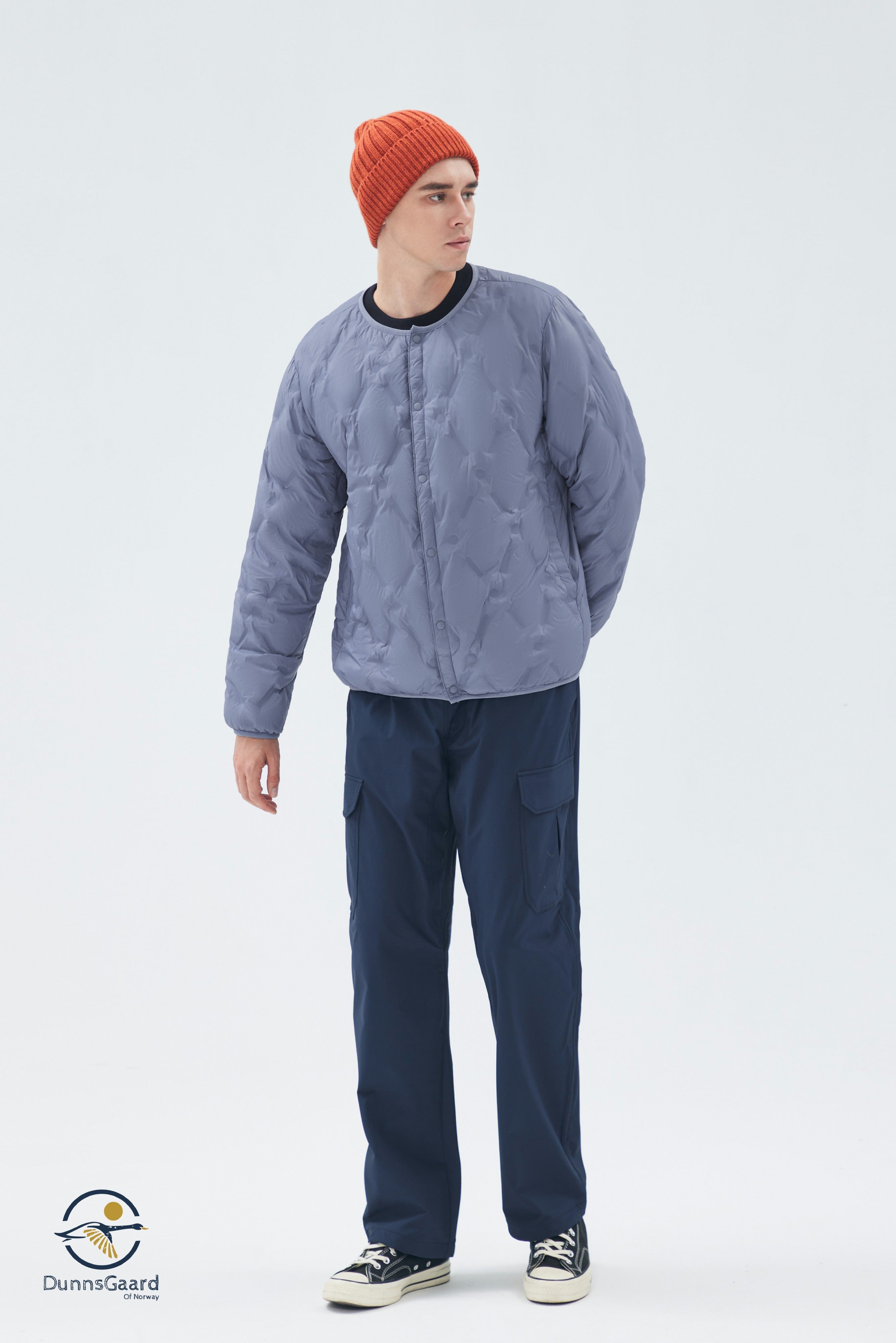 Lightweight Packable Collarless Man Down Jacket