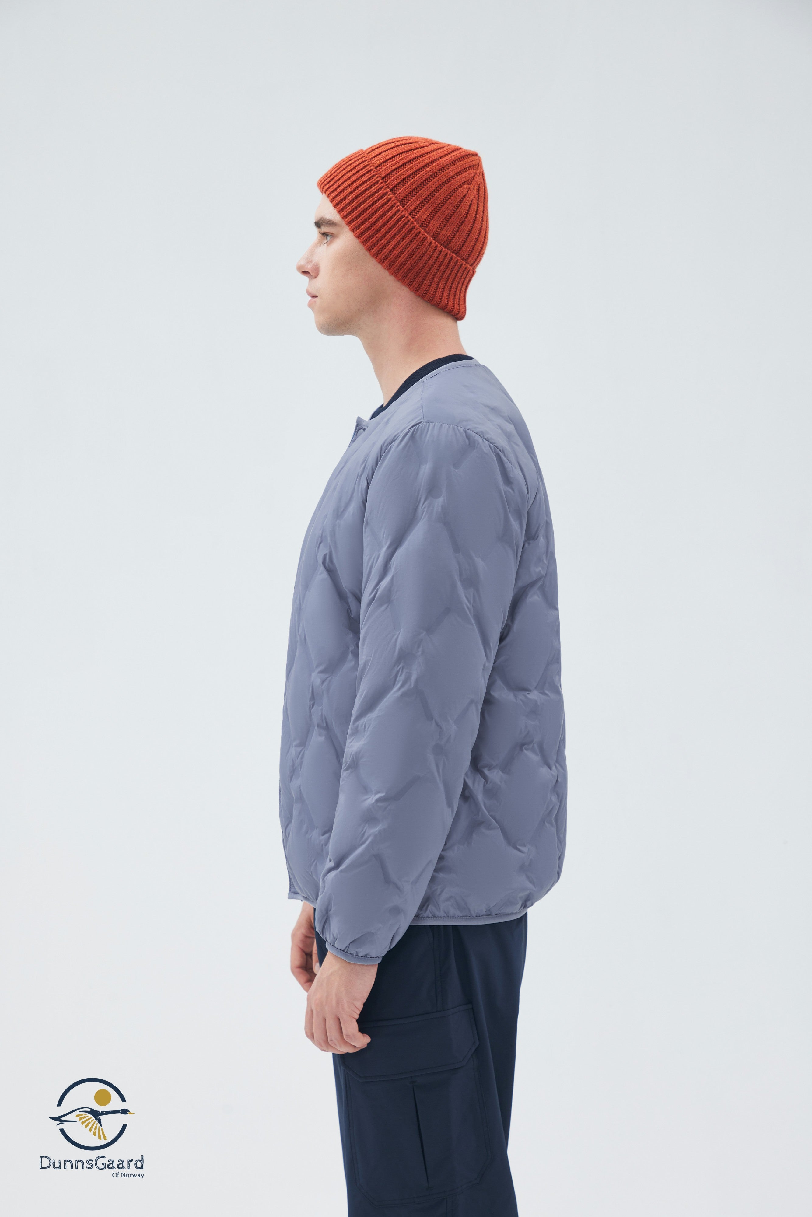 Lightweight Packable Collarless Man Down Jacket