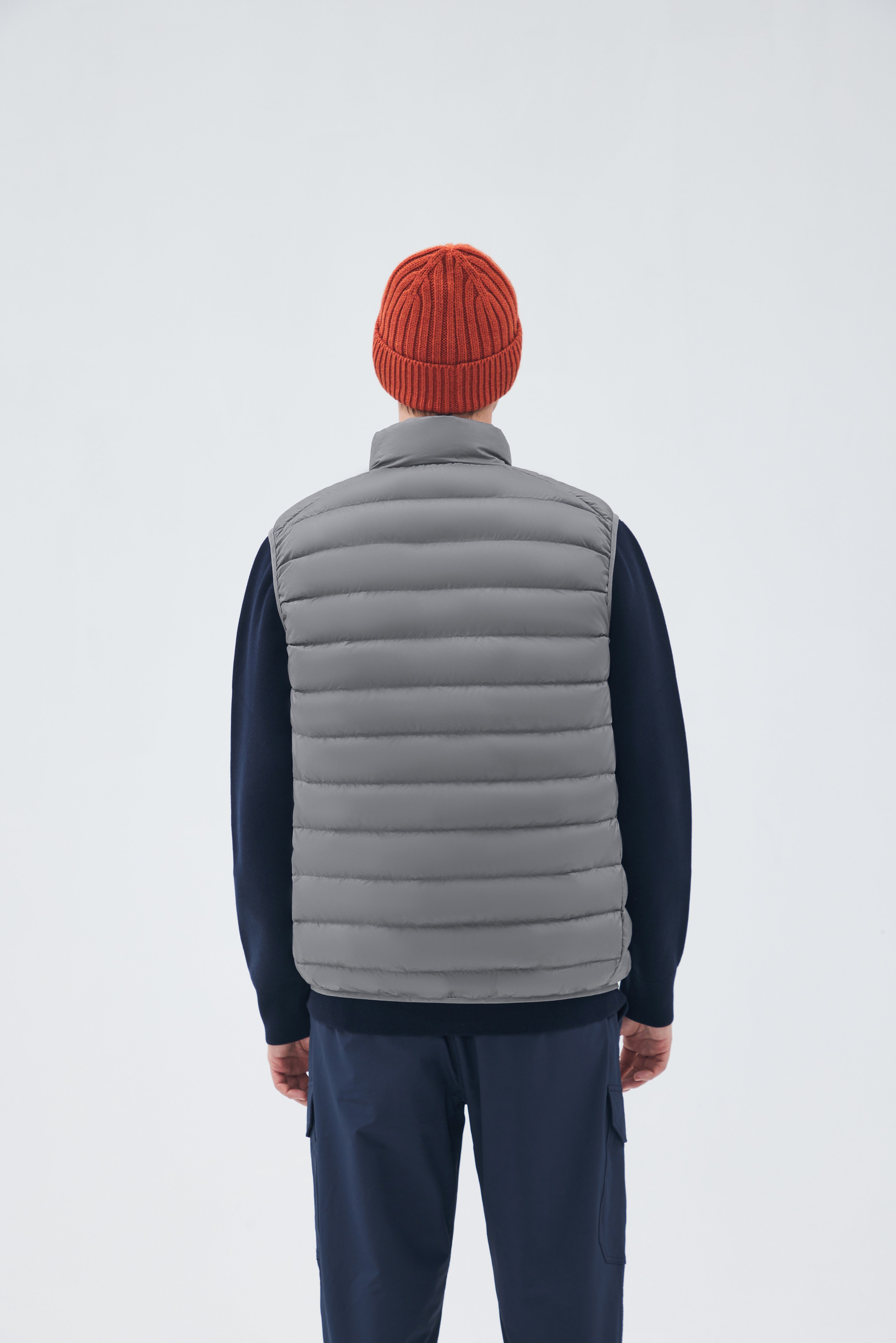 Lightweight Stand-collar Man Down Vest