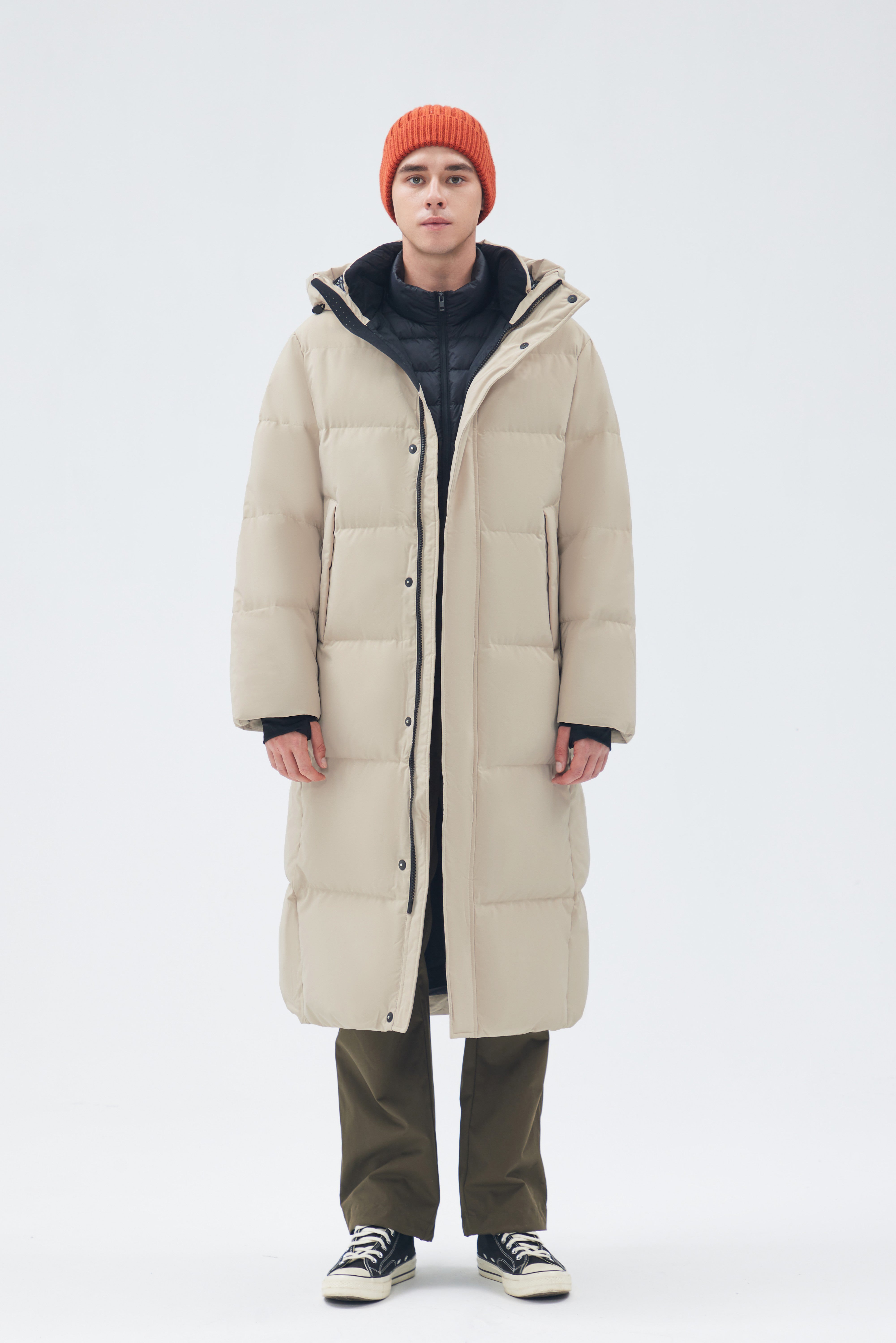 Long-Length Man Down Jacket