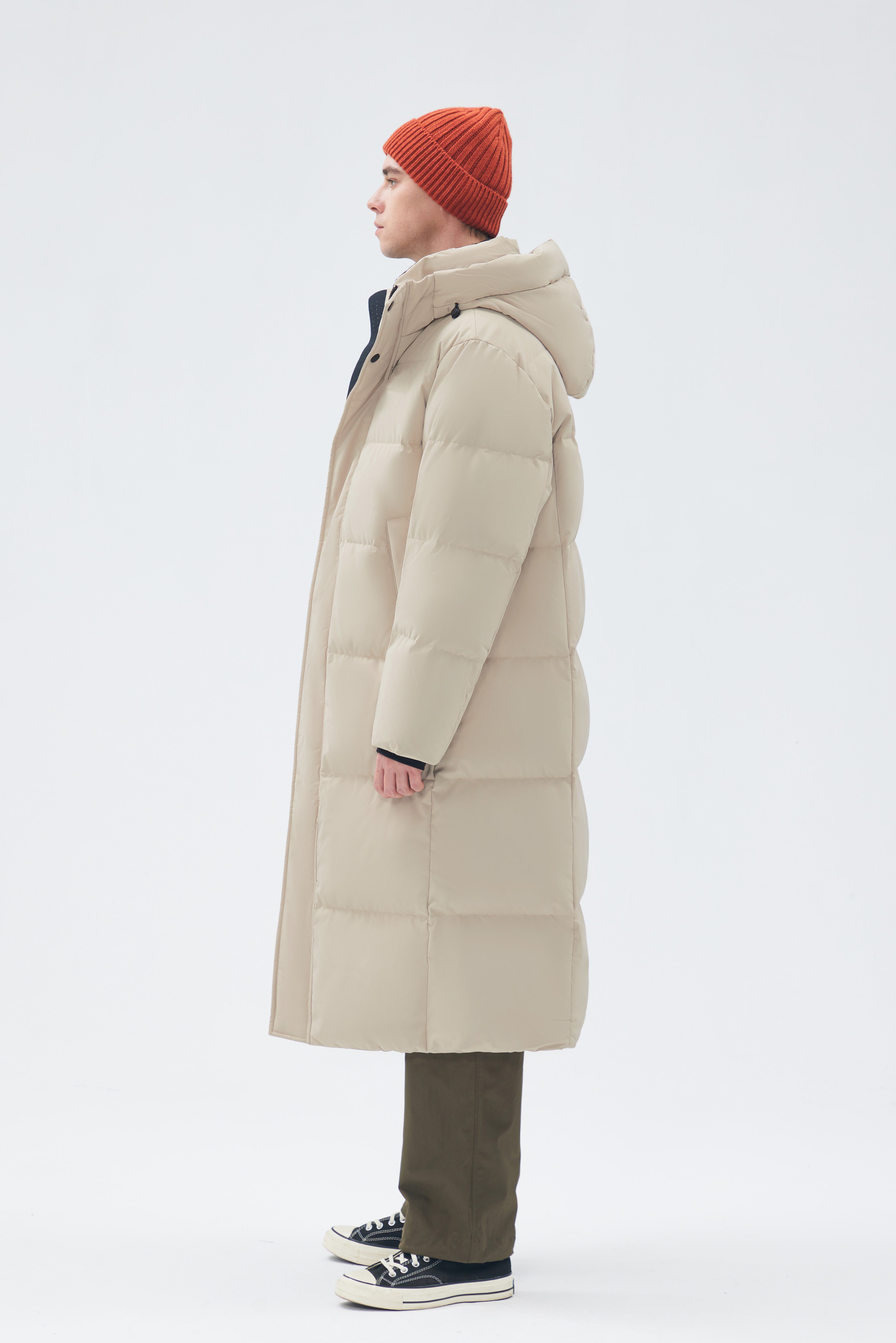 Long-Length Man Down Jacket