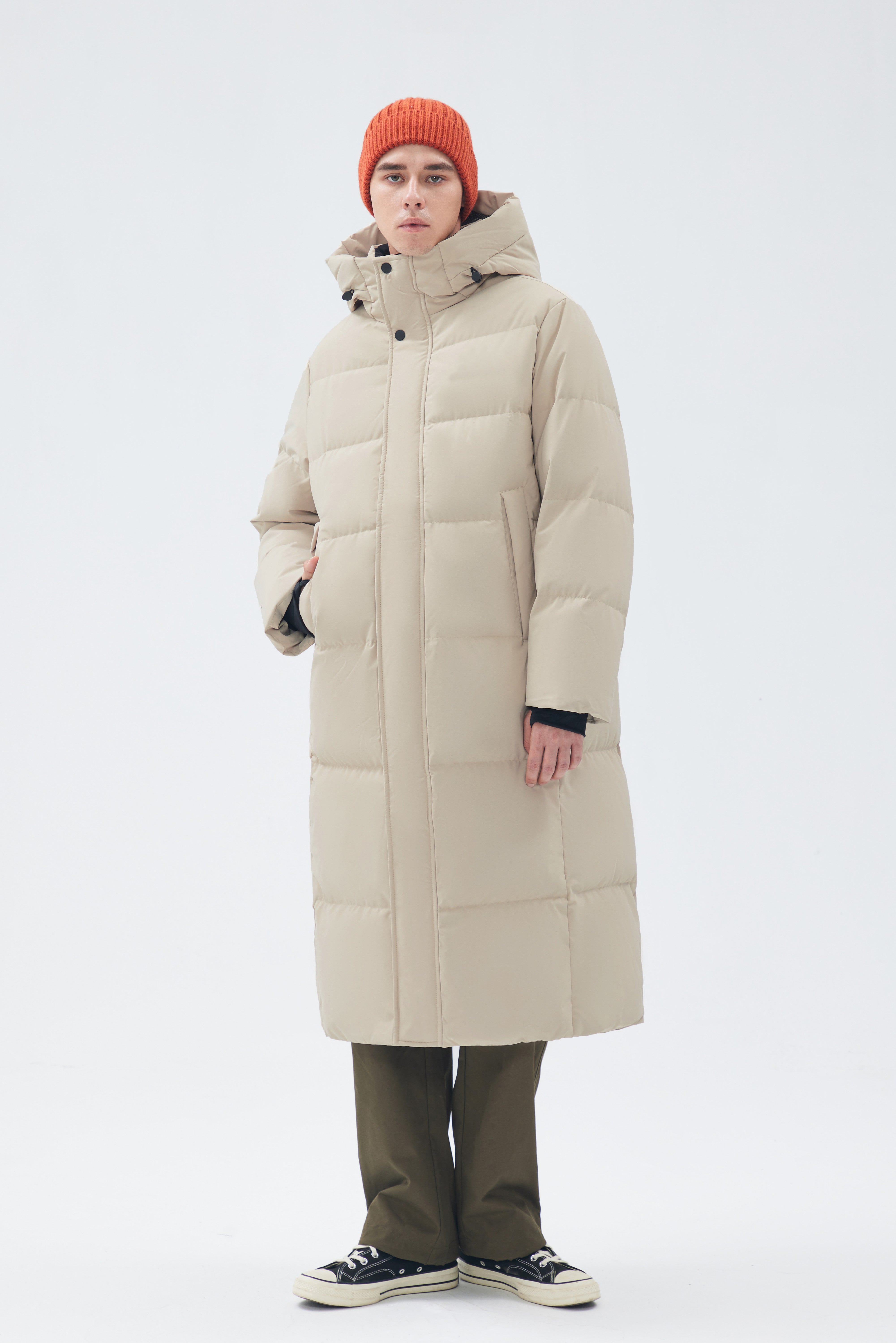 Long-Length Man Down Jacket