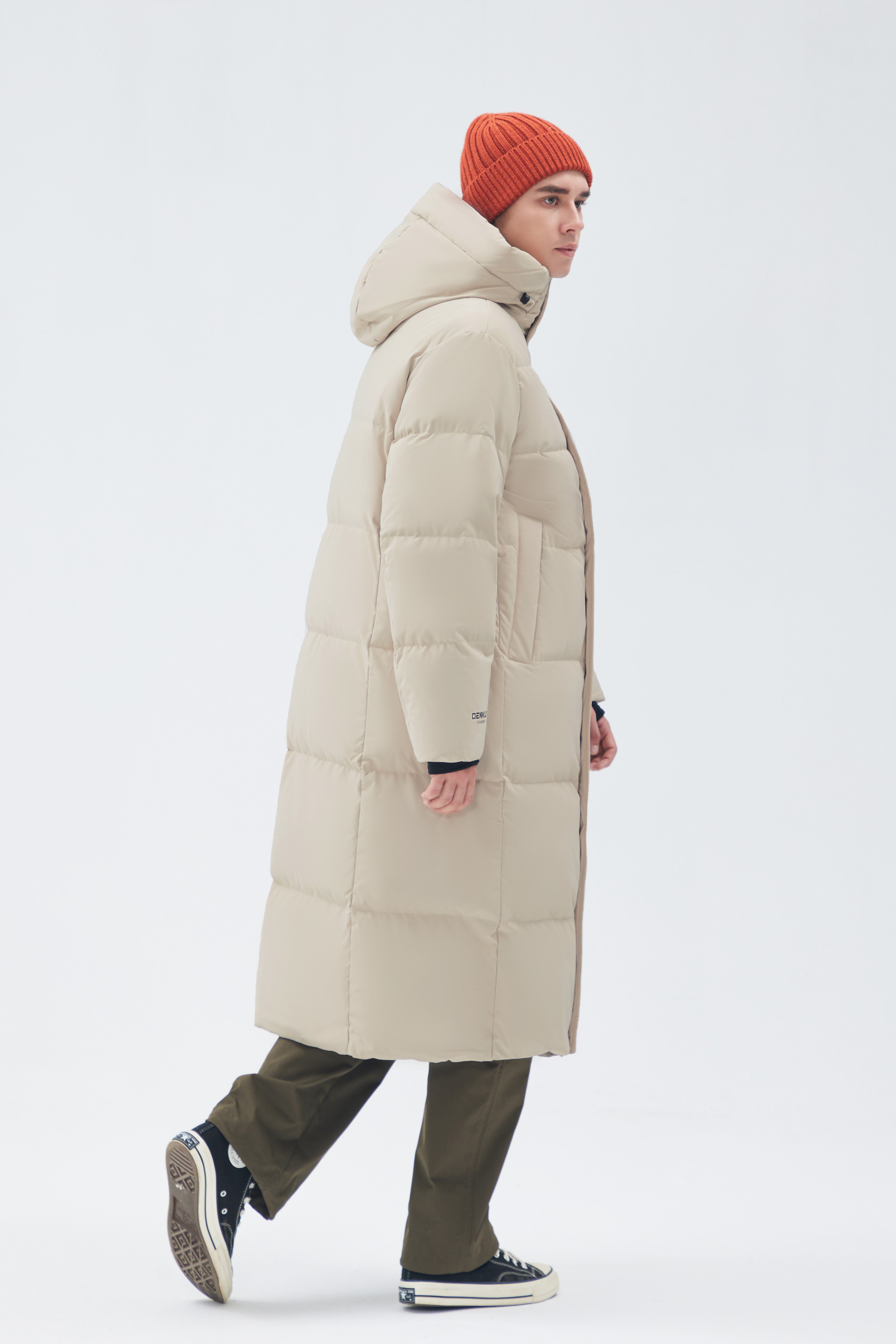 Long-Length Man Down Jacket