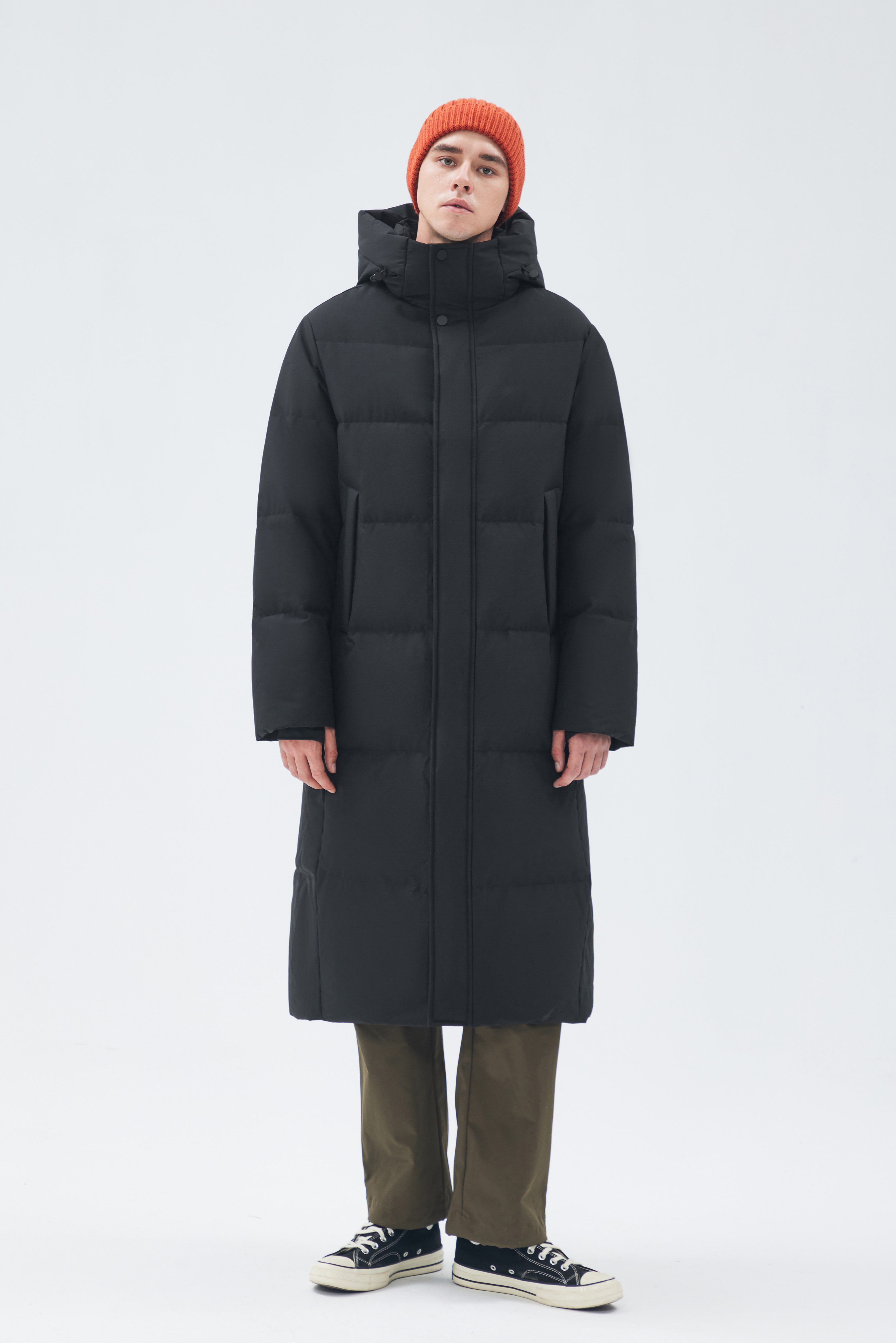 Long-Length Man Down Jacket