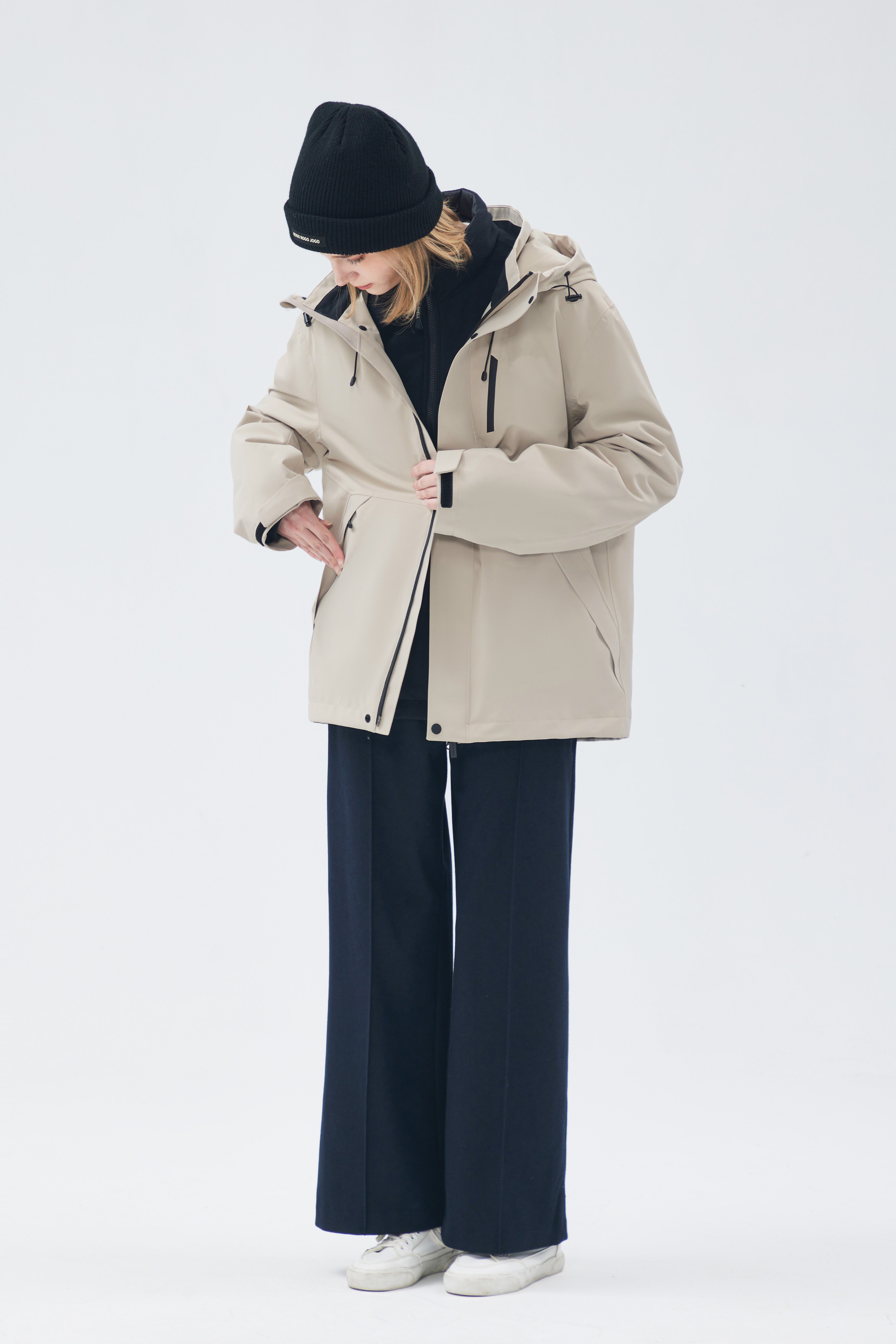 2-in-1 Waterproof Woman Jacket