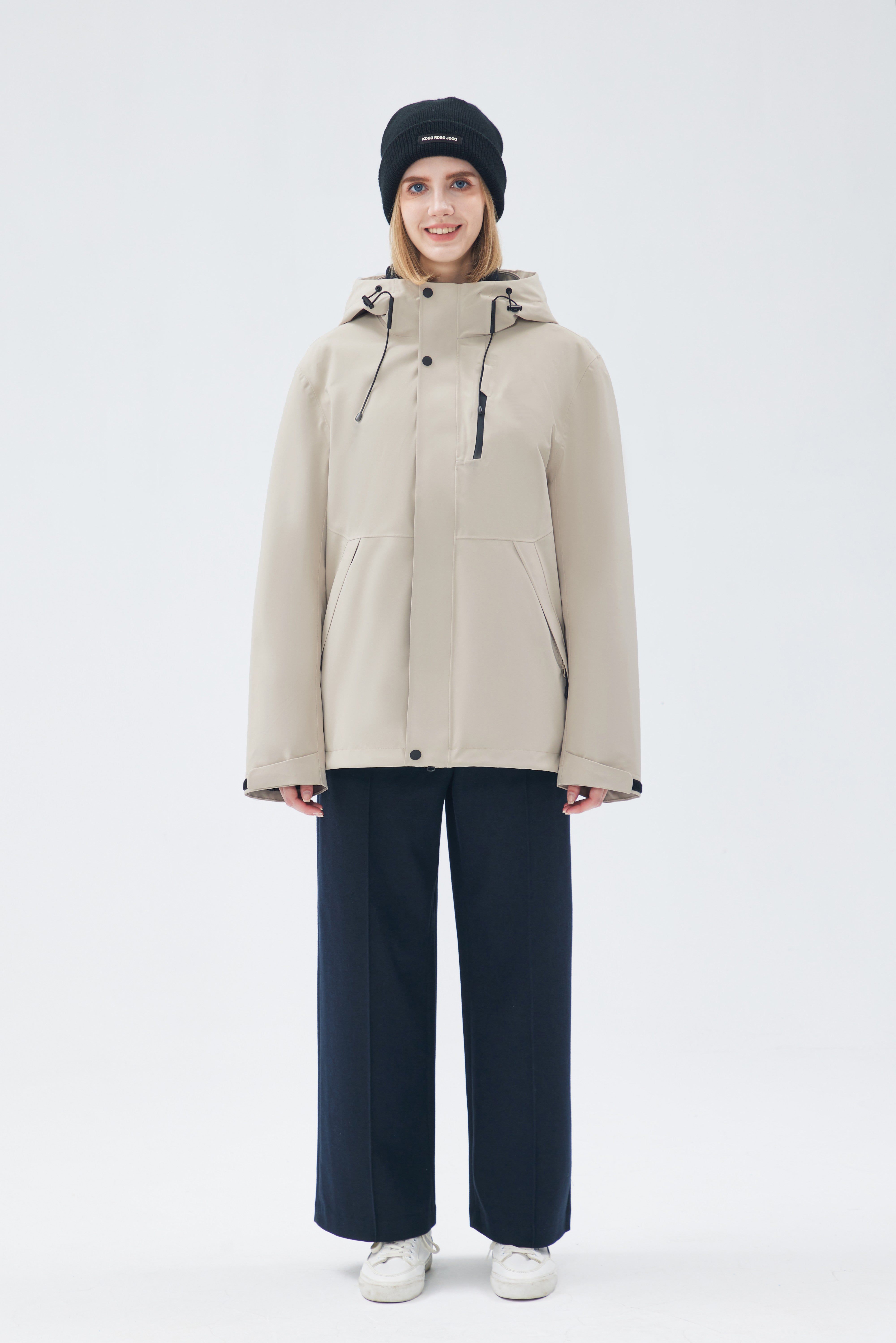 2-in-1 Waterproof Woman Jacket