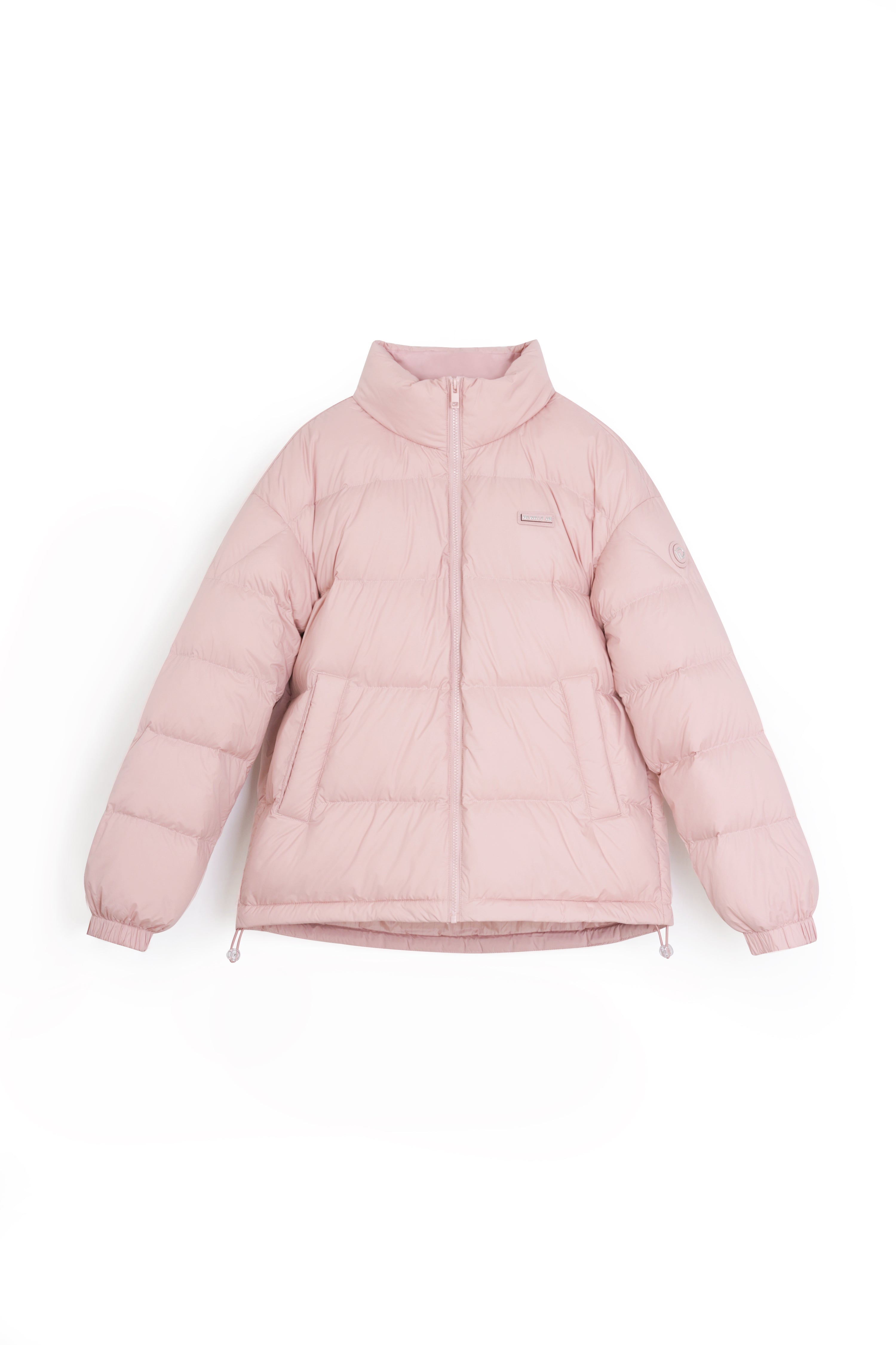 Satin-finish Nylon Puffer Down Woman Jacket