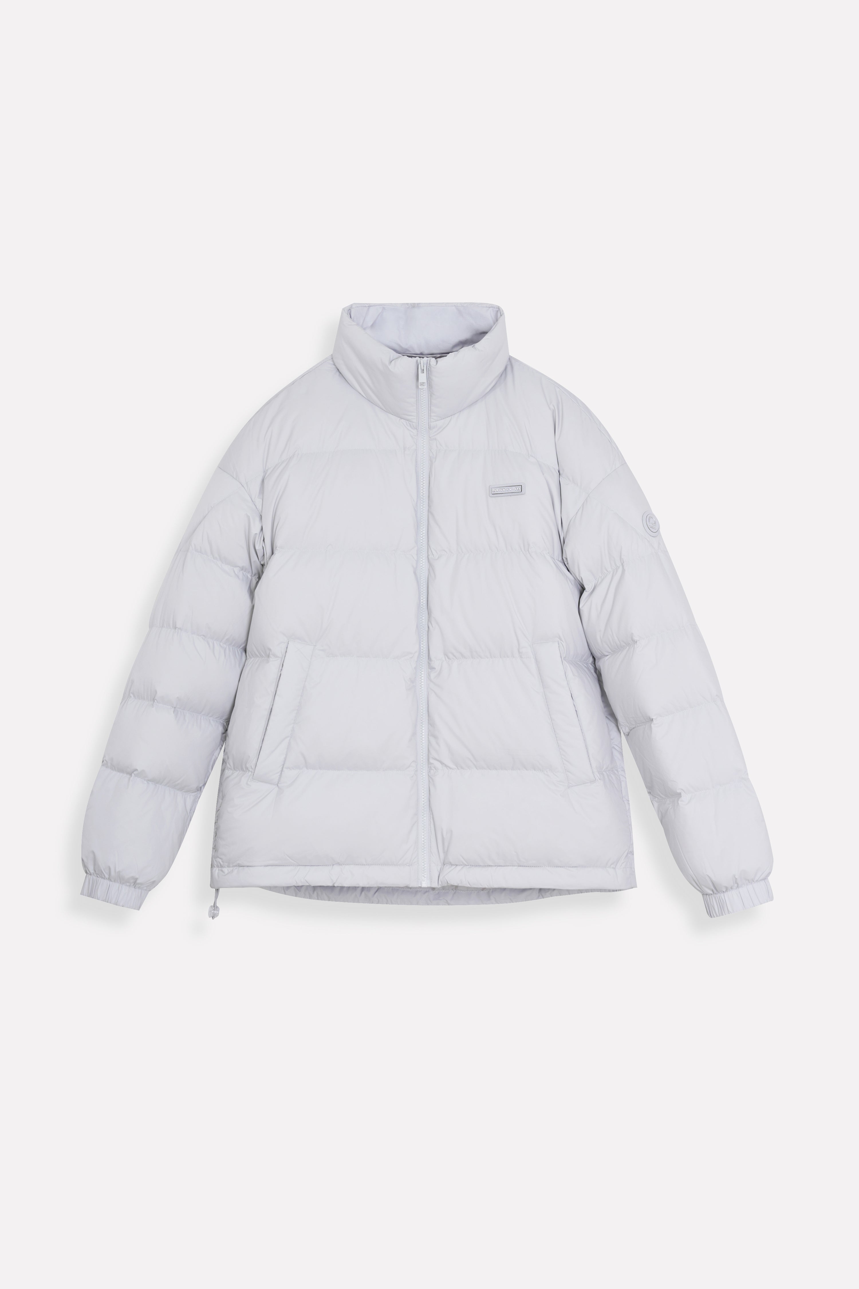 Satin-finish Nylon Puffer Down Woman Jacket