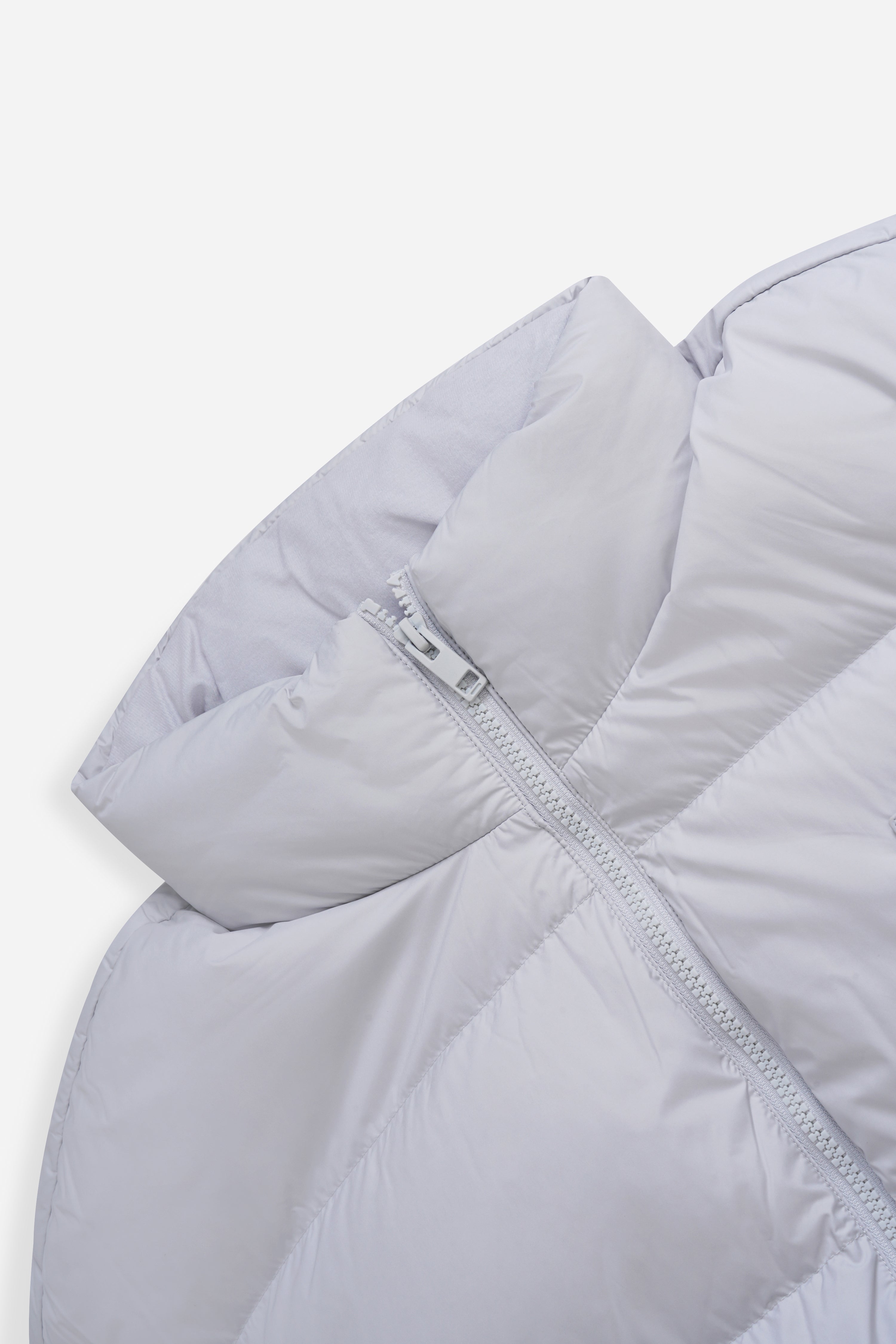 Satin-finish Nylon Puffer Down Woman Jacket