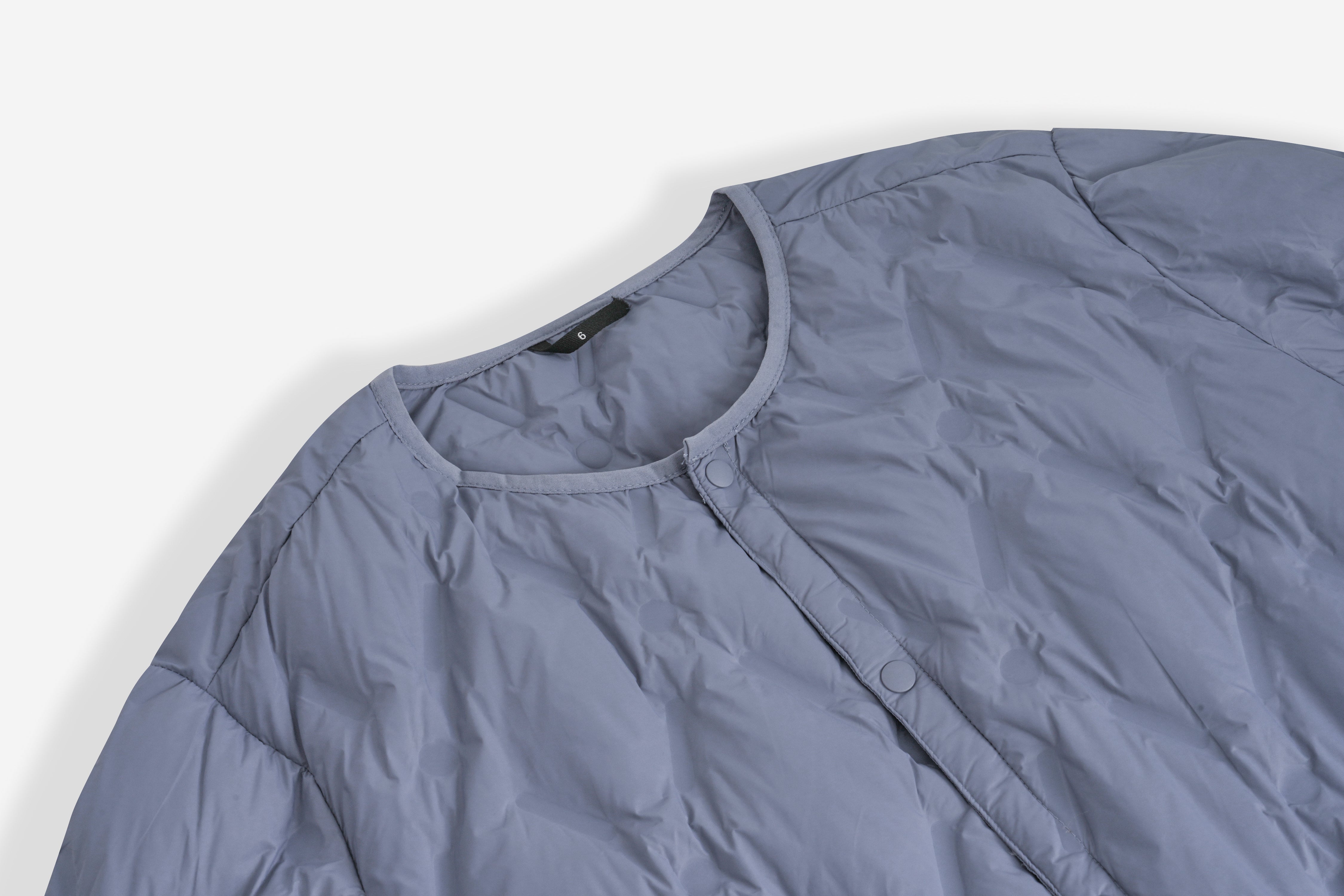 Lightweight Packable Collarless Man Down Jacket