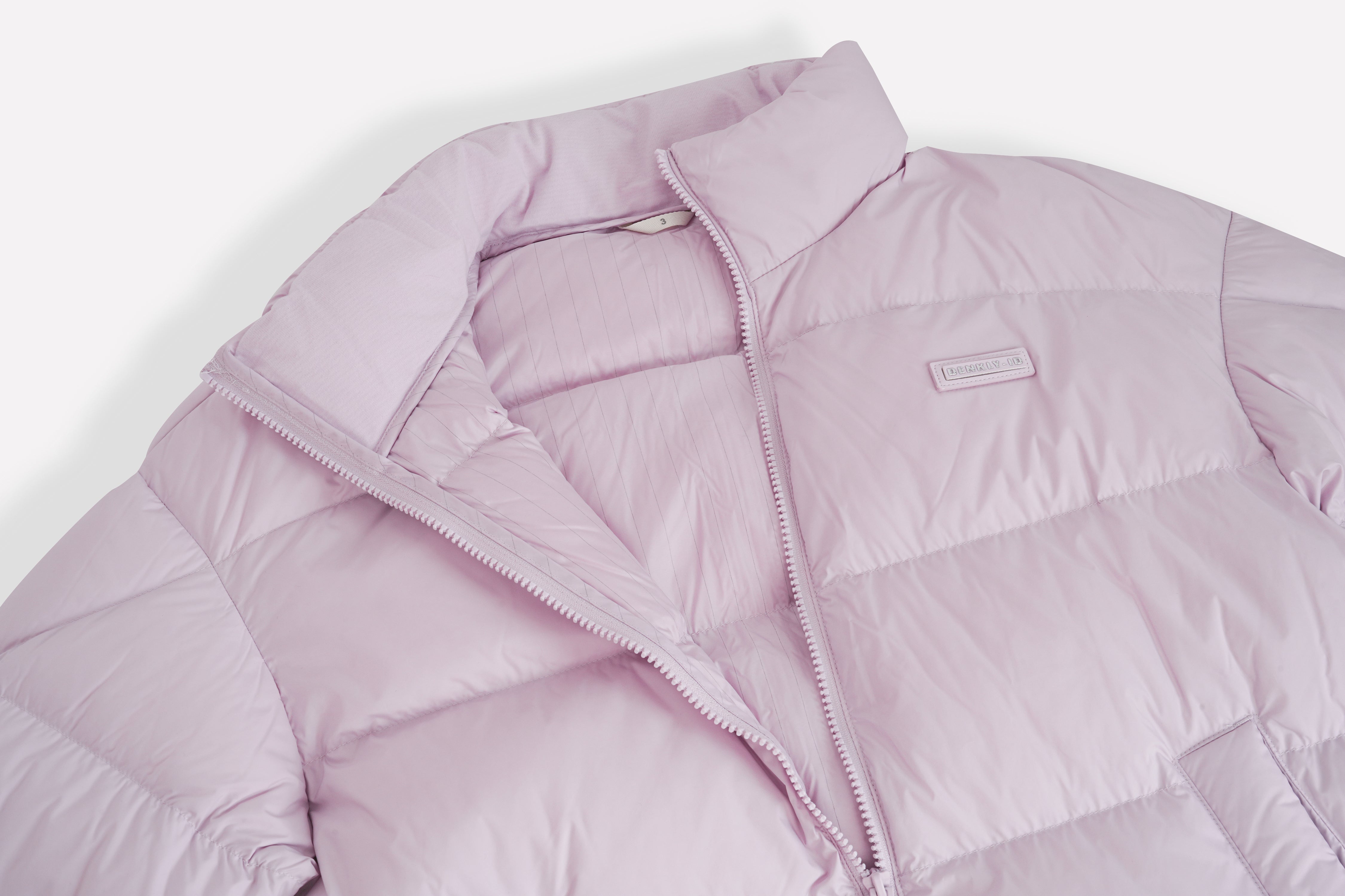 Satin-finish Nylon Puffer Down Woman Jacket