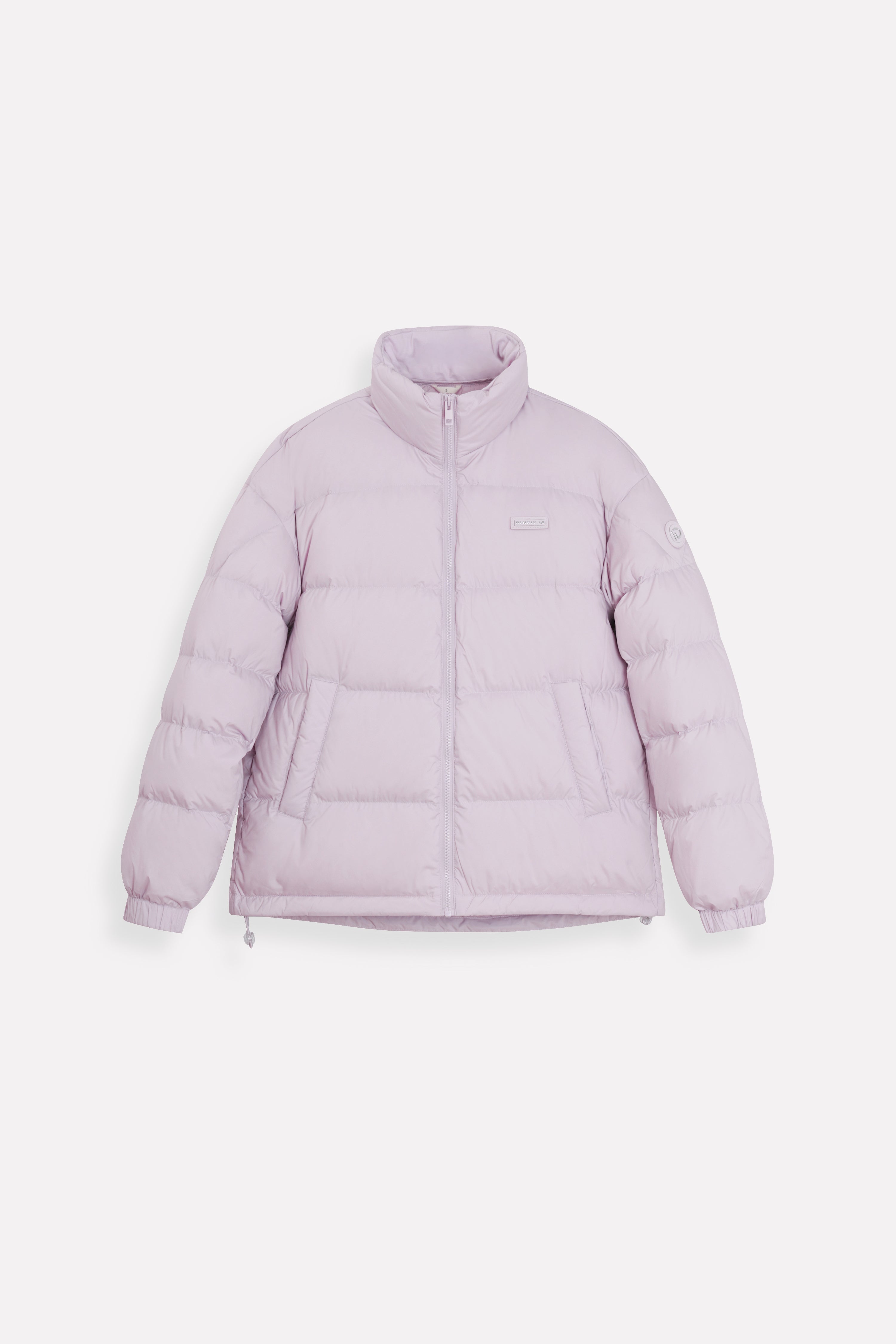Satin-finish Nylon Puffer Down Woman Jacket