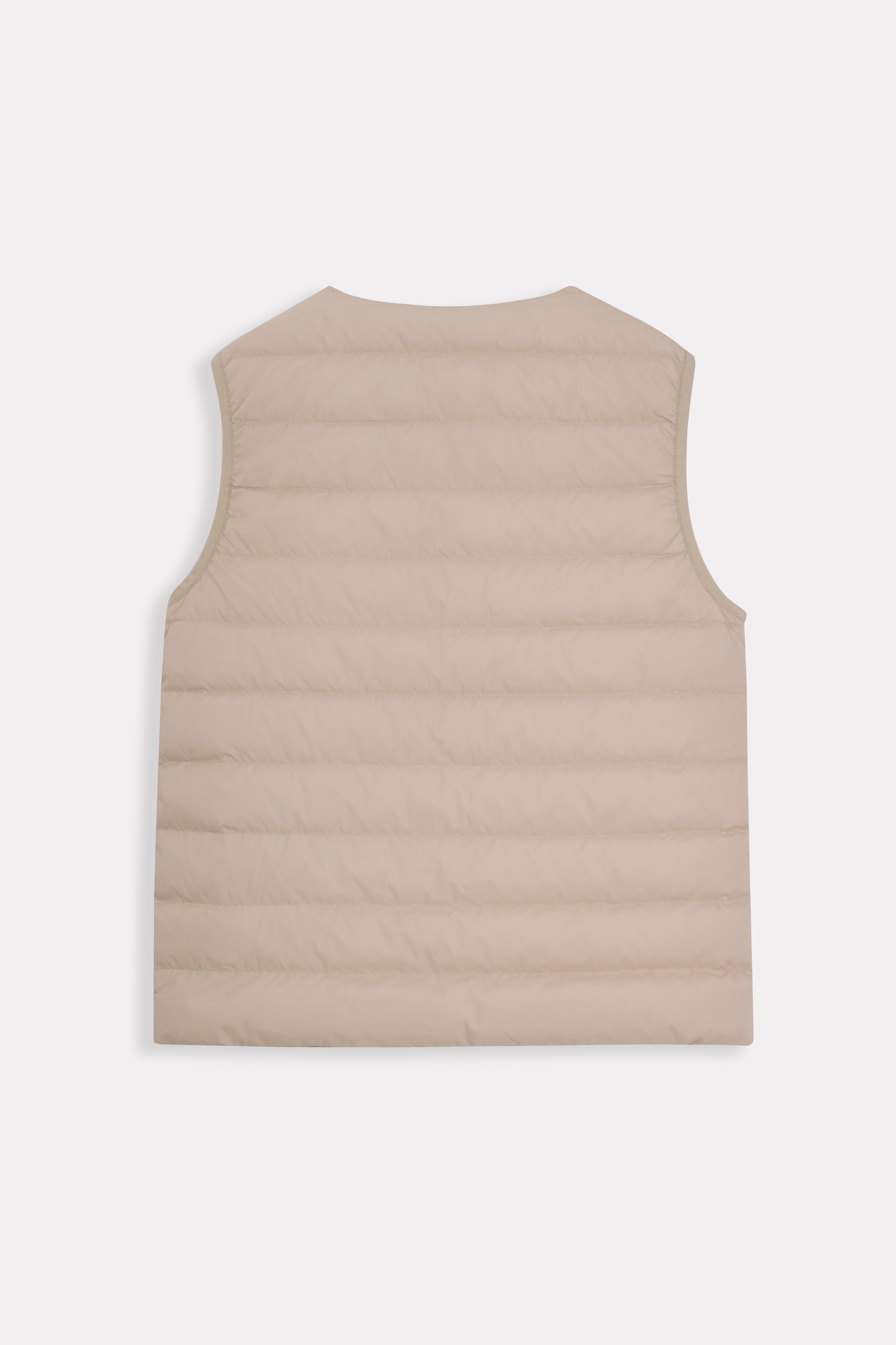 Lightweight Sleeveless V-Neck Woman Down Vest
