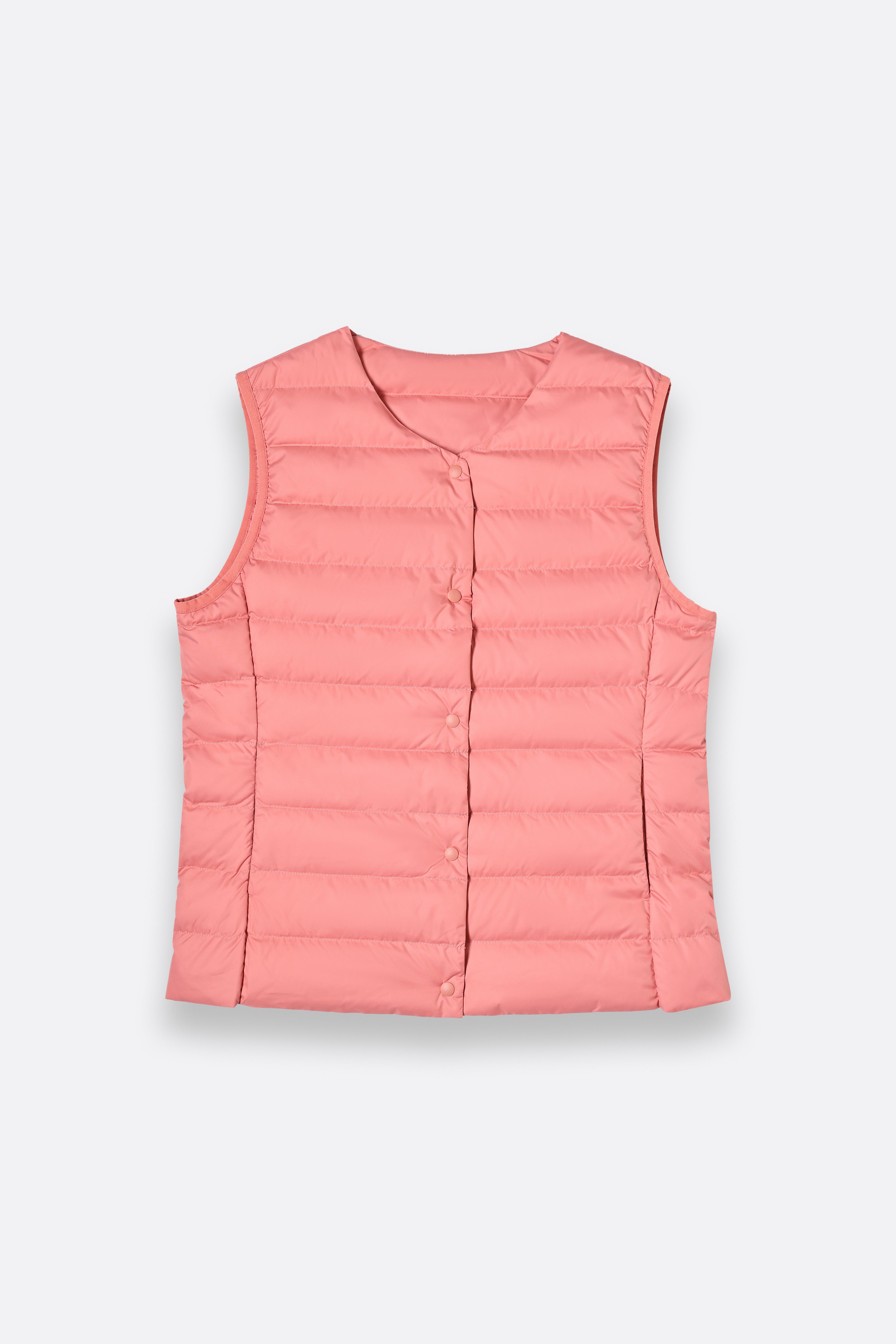 Lightweight Sleeveless V-Neck Woman Down Vest